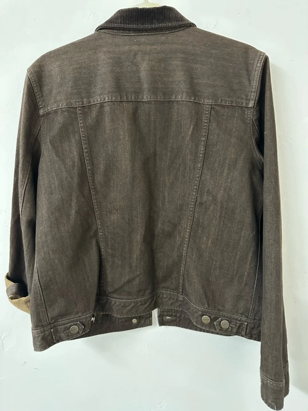 Ralph Lauren Brown Corduroy-Collar Jean Jacket - Picture 5 of 7